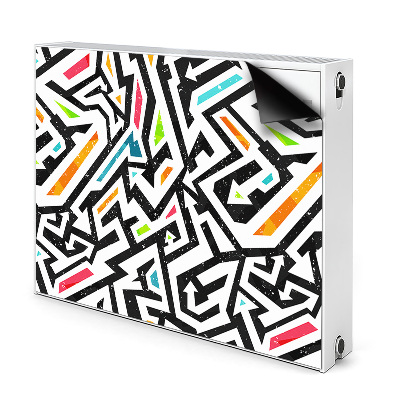 Magnetic radiator mat Graffiti