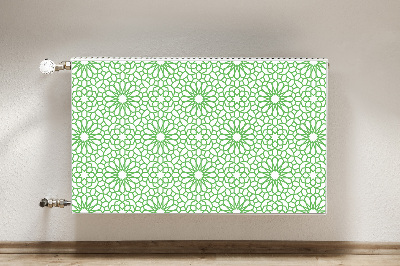 Decorative radiator mat Oriental flowers