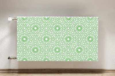 Decorative radiator mat Oriental flowers