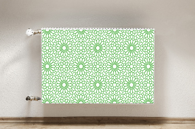 Decorative radiator mat Oriental flowers