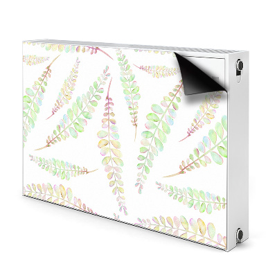 Printed radiator mat Watercolor leaves