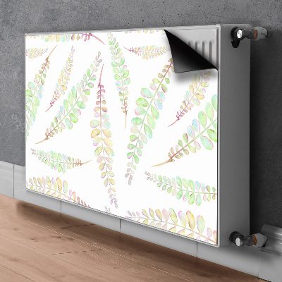 Printed radiator mat Watercolor leaves