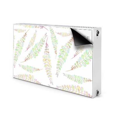 Printed radiator mat Watercolor leaves