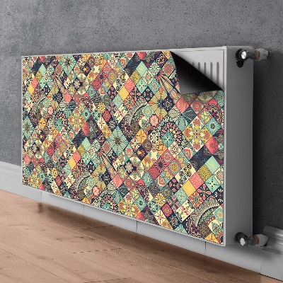 Magnetic radiator mat Ethnic mosaic