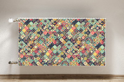 Magnetic radiator mat Ethnic mosaic