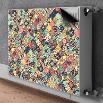 Magnetic radiator mat Ethnic mosaic