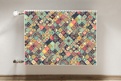 Magnetic radiator mat Ethnic mosaic