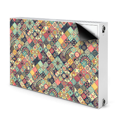 Magnetic radiator mat Ethnic mosaic