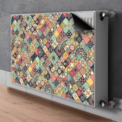 Magnetic radiator mat Ethnic mosaic