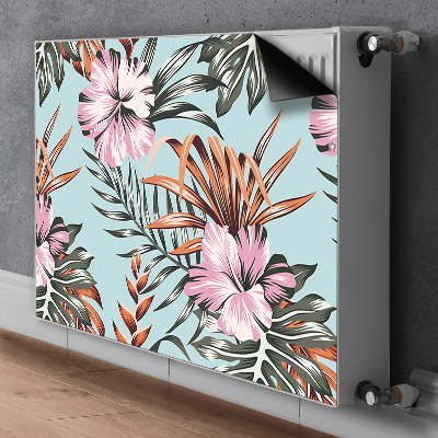 Printed radiator mat Hibiscus flowers