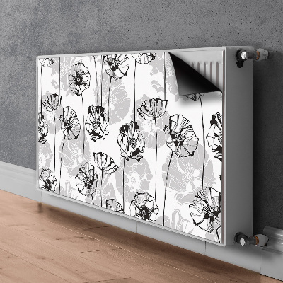 Printed radiator mat Glamor flowers