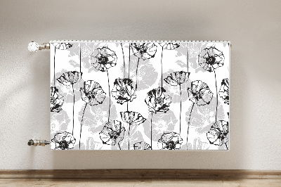 Printed radiator mat Glamor flowers