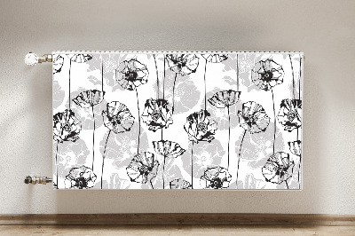 Printed radiator mat Glamor flowers