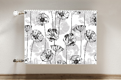 Printed radiator mat Glamor flowers