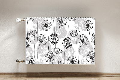 Printed radiator mat Glamor flowers