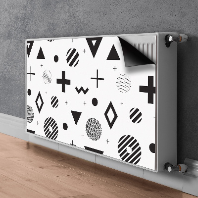 Magnetic radiator mat Geometric patterns