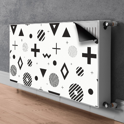 Magnetic radiator mat Geometric patterns