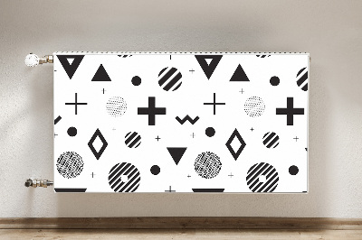 Magnetic radiator mat Geometric patterns