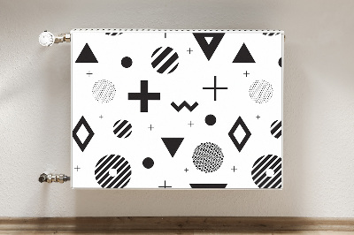 Magnetic radiator mat Geometric patterns