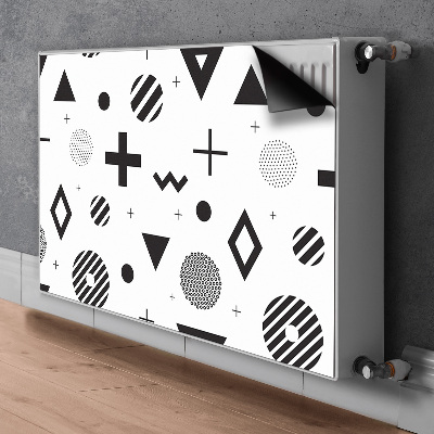 Magnetic radiator mat Geometric patterns