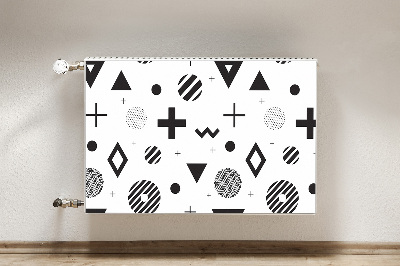 Magnetic radiator mat Geometric patterns