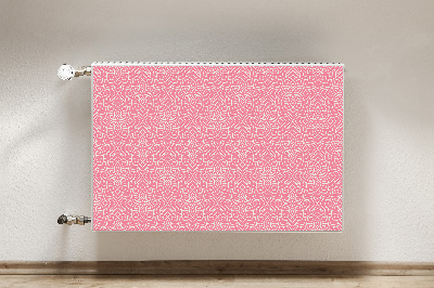 Printed radiator mat Floral pattern