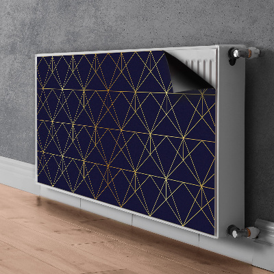 Magnetic radiator mat Triangle pattern