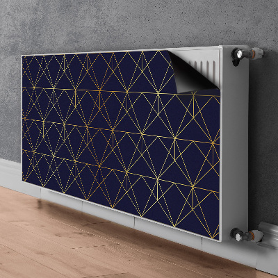 Magnetic radiator mat Triangle pattern