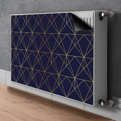 Magnetic radiator mat Triangle pattern