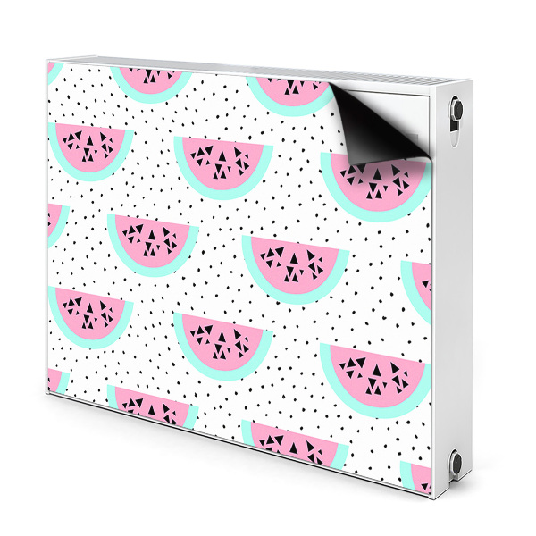 Radiator cover Watermelons and dots