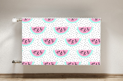 Radiator cover Watermelons and dots