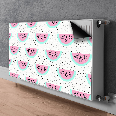 Radiator cover Watermelons and dots