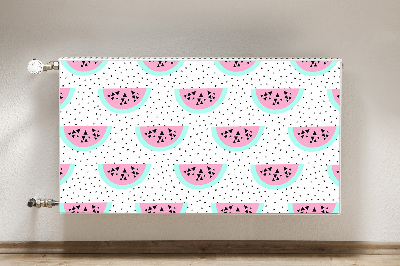 Radiator cover Watermelons and dots