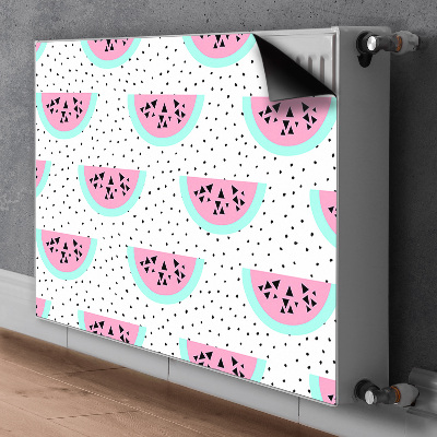 Radiator cover Watermelons and dots