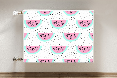 Radiator cover Watermelons and dots