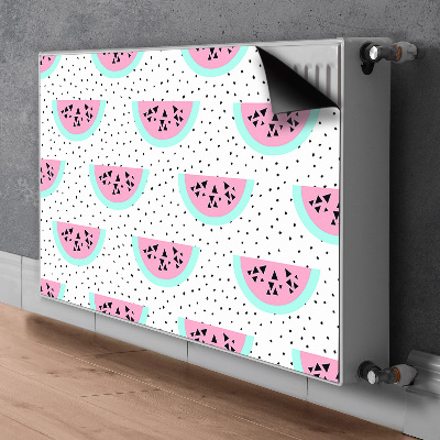 Radiator cover Watermelons and dots