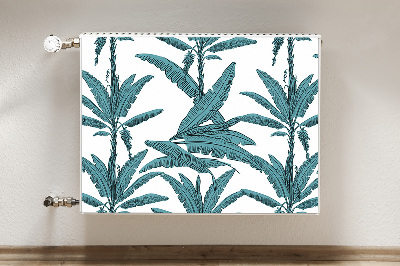 Magnetic radiator mat Palm branches