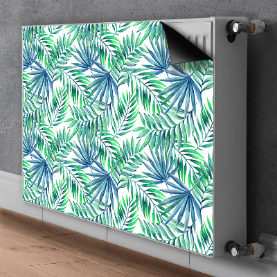 Magnetic radiator cover Painted leaves