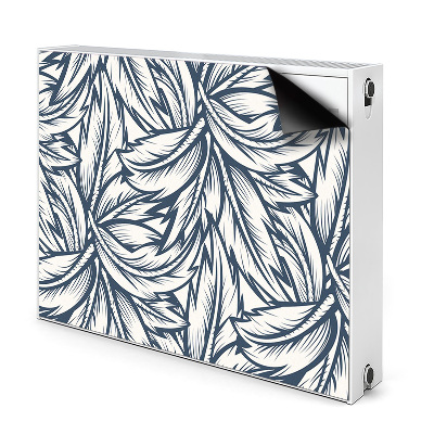 Magnetic radiator cover Drawn leaves