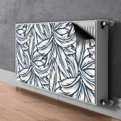 Magnetic radiator cover Drawn leaves