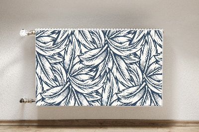 Magnetic radiator cover Drawn leaves