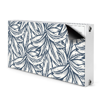 Magnetic radiator cover Drawn leaves