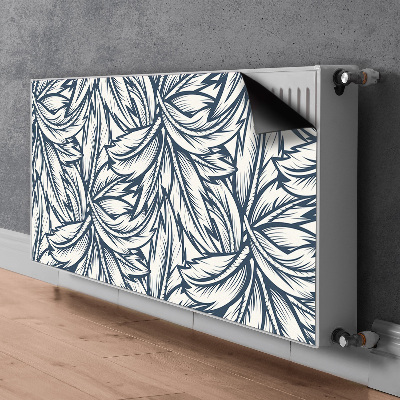 Magnetic radiator cover Drawn leaves