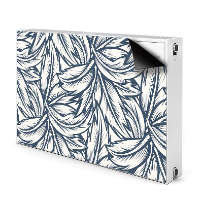 Magnetic radiator cover Drawn leaves