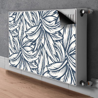 Magnetic radiator cover Drawn leaves