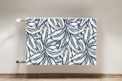 Magnetic radiator cover Drawn leaves