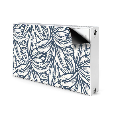 Magnetic radiator cover Drawn leaves