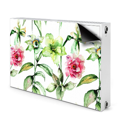 Magnetic radiator mat Spring flowers