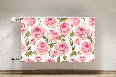 Decorative radiator mat Beautiful roses