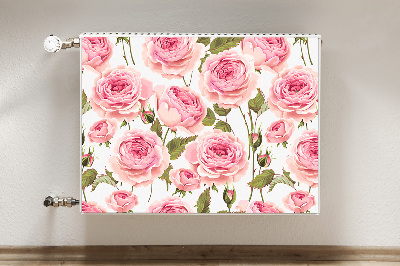 Decorative radiator mat Beautiful roses